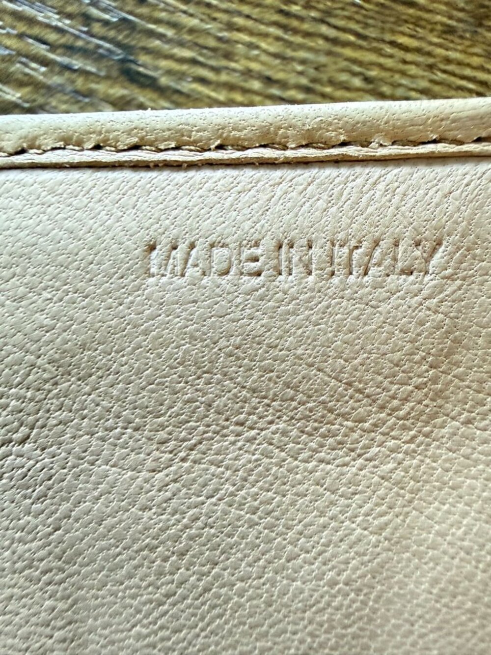 Prada Nappa Gaufre Continental Wallet 1M1132 Beige Gathered Leather Auth Card - Picture 9 of 12